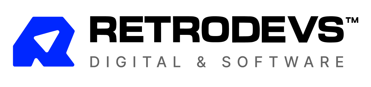 RetroDevs logo branding